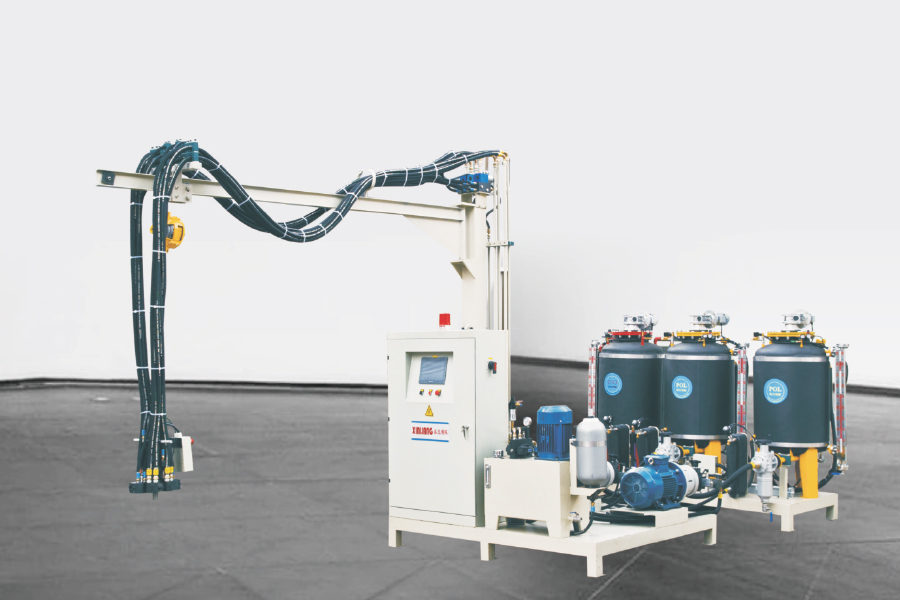 Máquina de injeção de espuma de alta pressão de poliuretano de três componentes