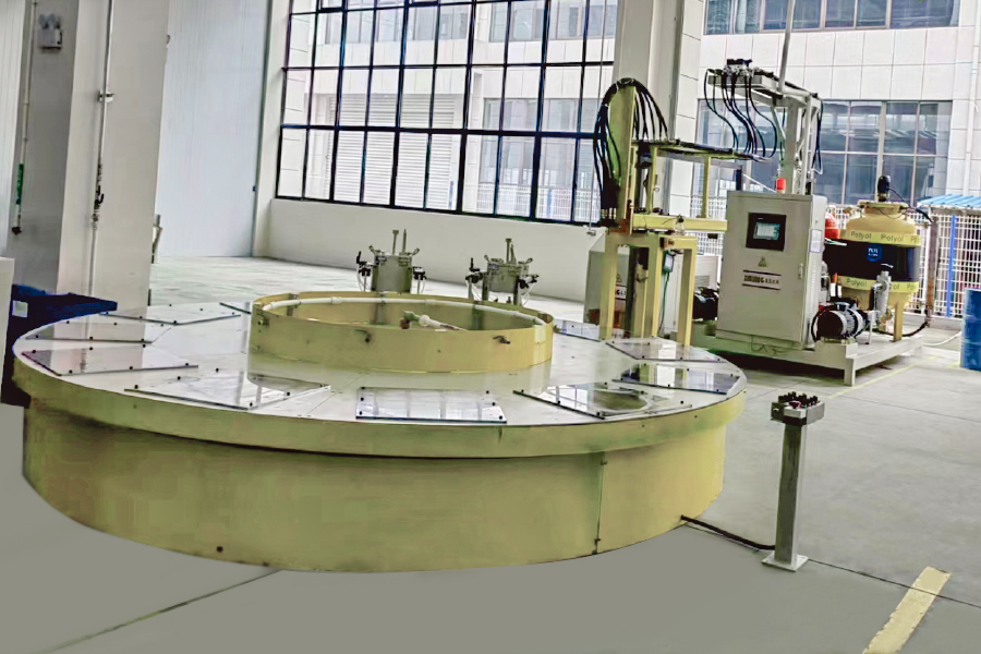 Linha de produção de máquinas de injeção de espuma giratória Linha de produção de máquinas de injeção de espuma giratória